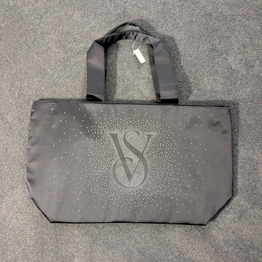 NWT Victoria's Secret Black Tote Bag